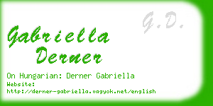 gabriella derner business card